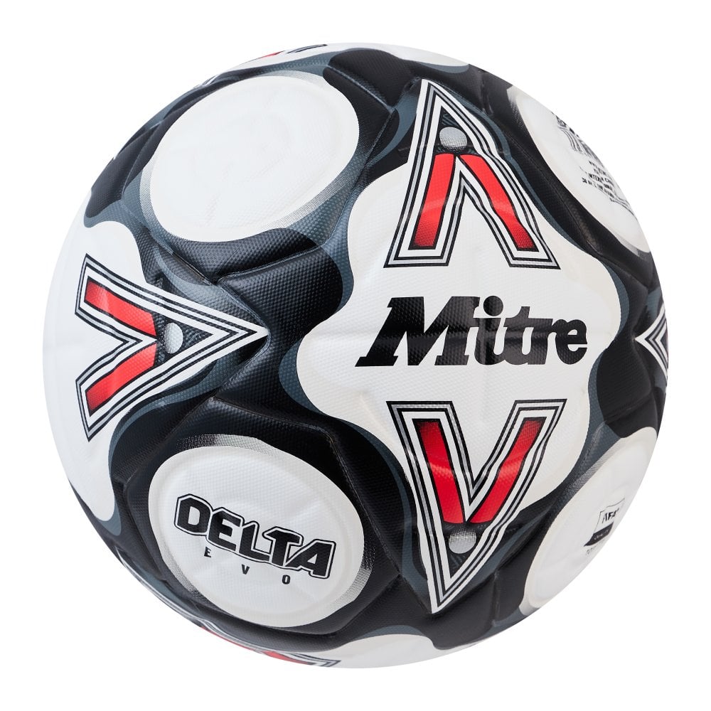 Mitre Delta Evo 24 football - White/Red