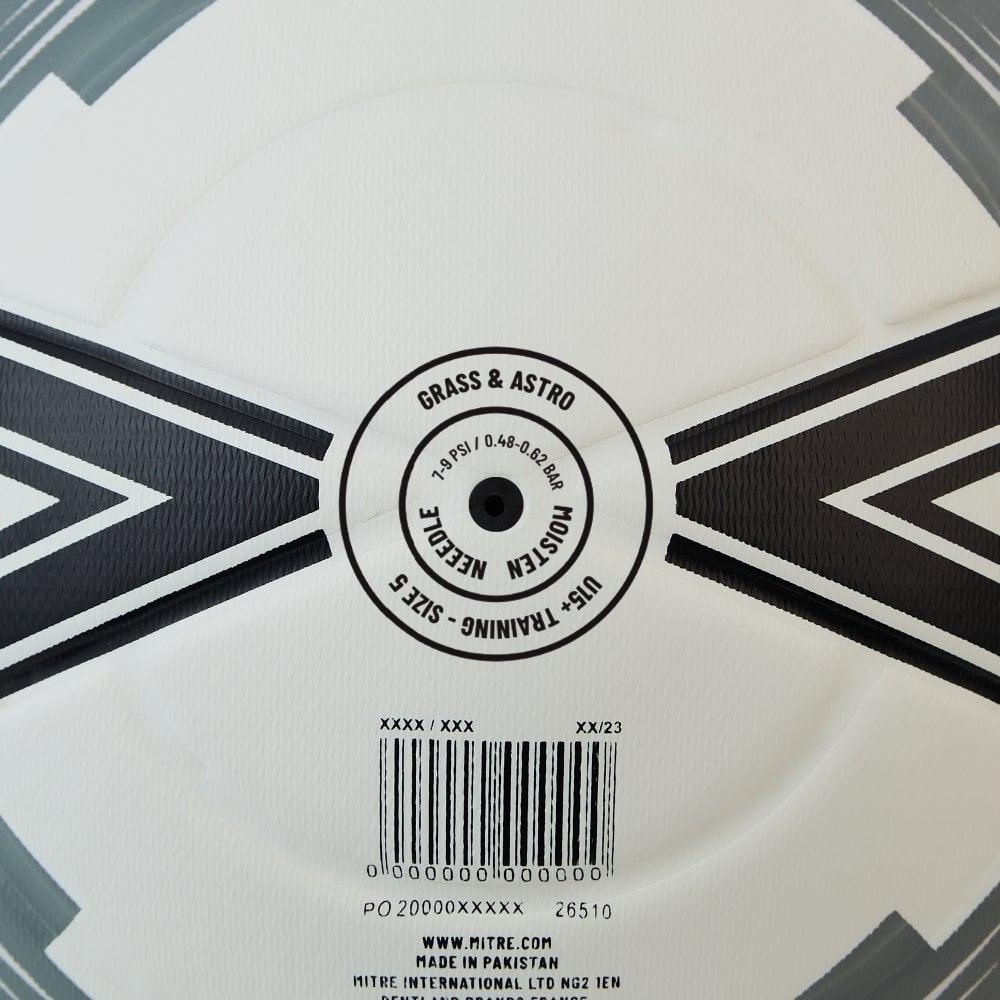 Mitre Impel One 24 football - White/Black/Grey