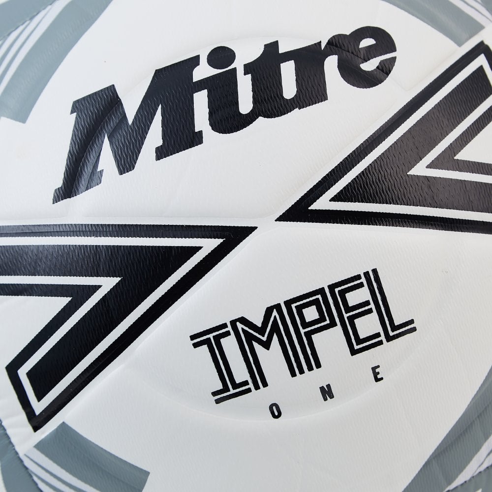 Mitre Impel One 24 football - White/Black/Grey